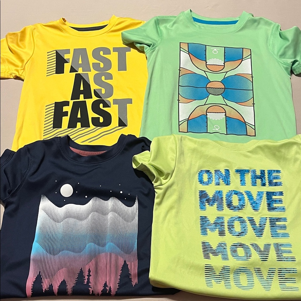 (4) Youth XS Boy Shirts Short Sleeve
